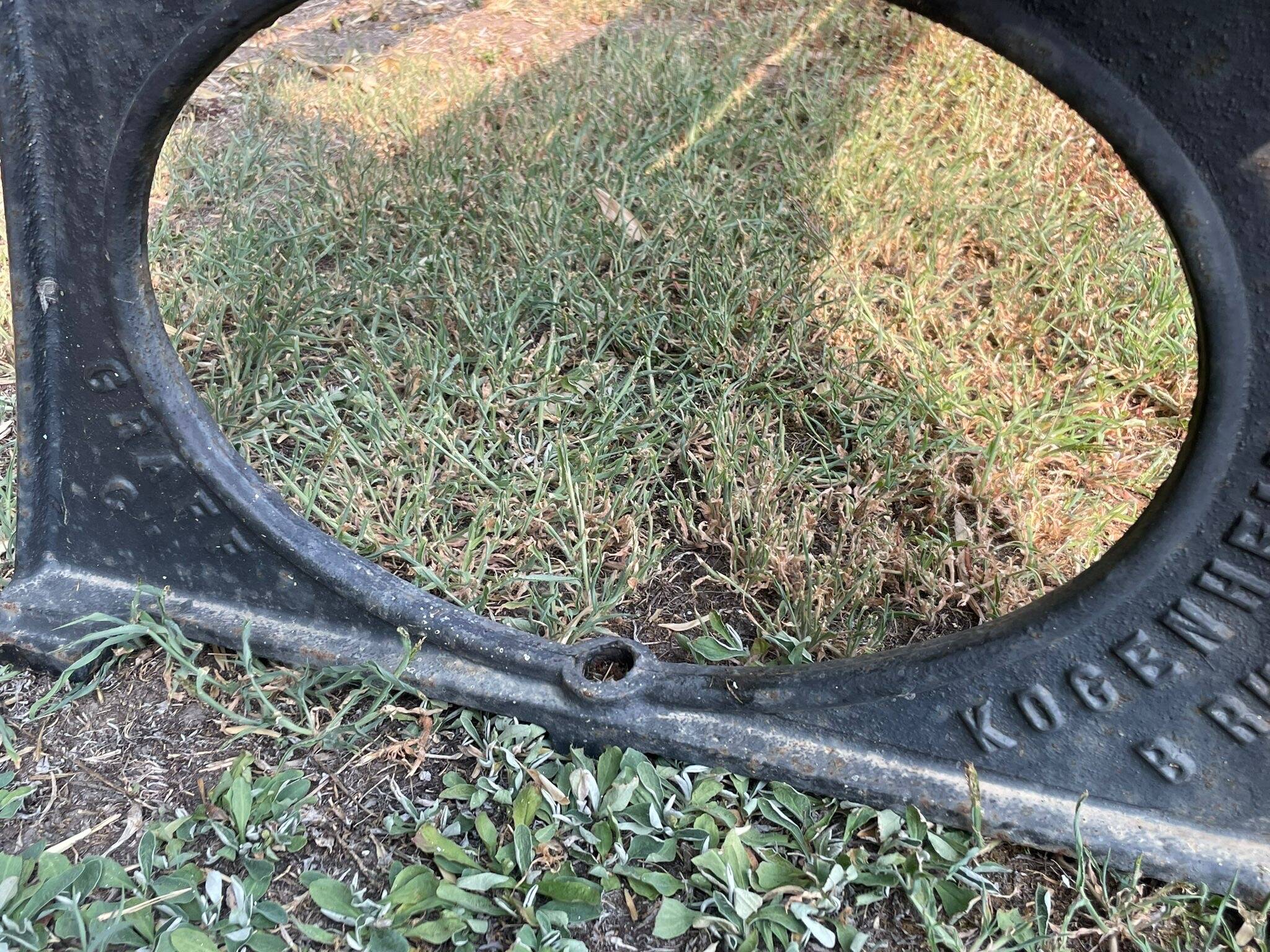 Antique garden bench