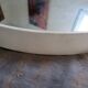 Large round mirror vintage molded frame 60cm