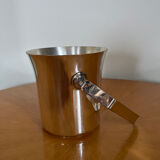 Silver metal ice bucket