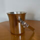 Silver metal ice bucket