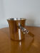 Silver metal ice bucket