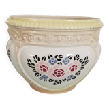 Hidden vase planter pot in slip manufactured by Bruyne (Fives-Lille)
