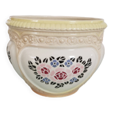 Hidden vase planter in slipware, Bruyne factory (Fives-Lille)