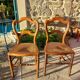 Lot de chaises cannées