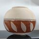 Vintage round vase in artisanal stoneware – Brutalist Design