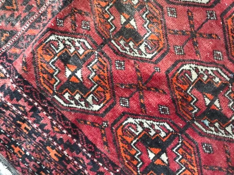 Handmade Afghan Turkmen rug 98x178 cm