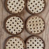 6 under wooden glasses and canning