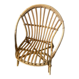 Fauteuil corbeille rotin