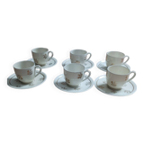 50s Limoges art porcelain cups