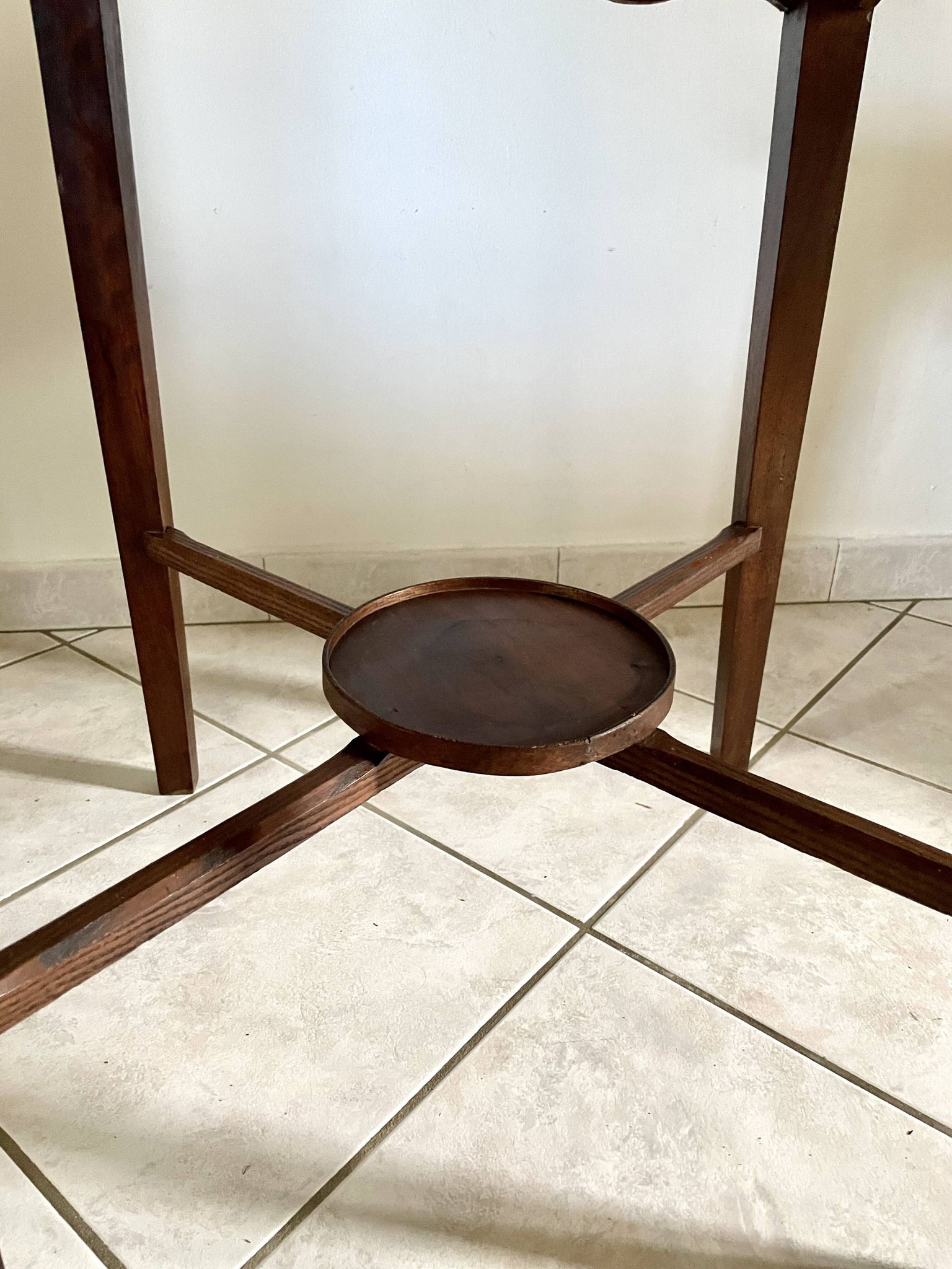 Table d'appoint carré en acajou 1970
