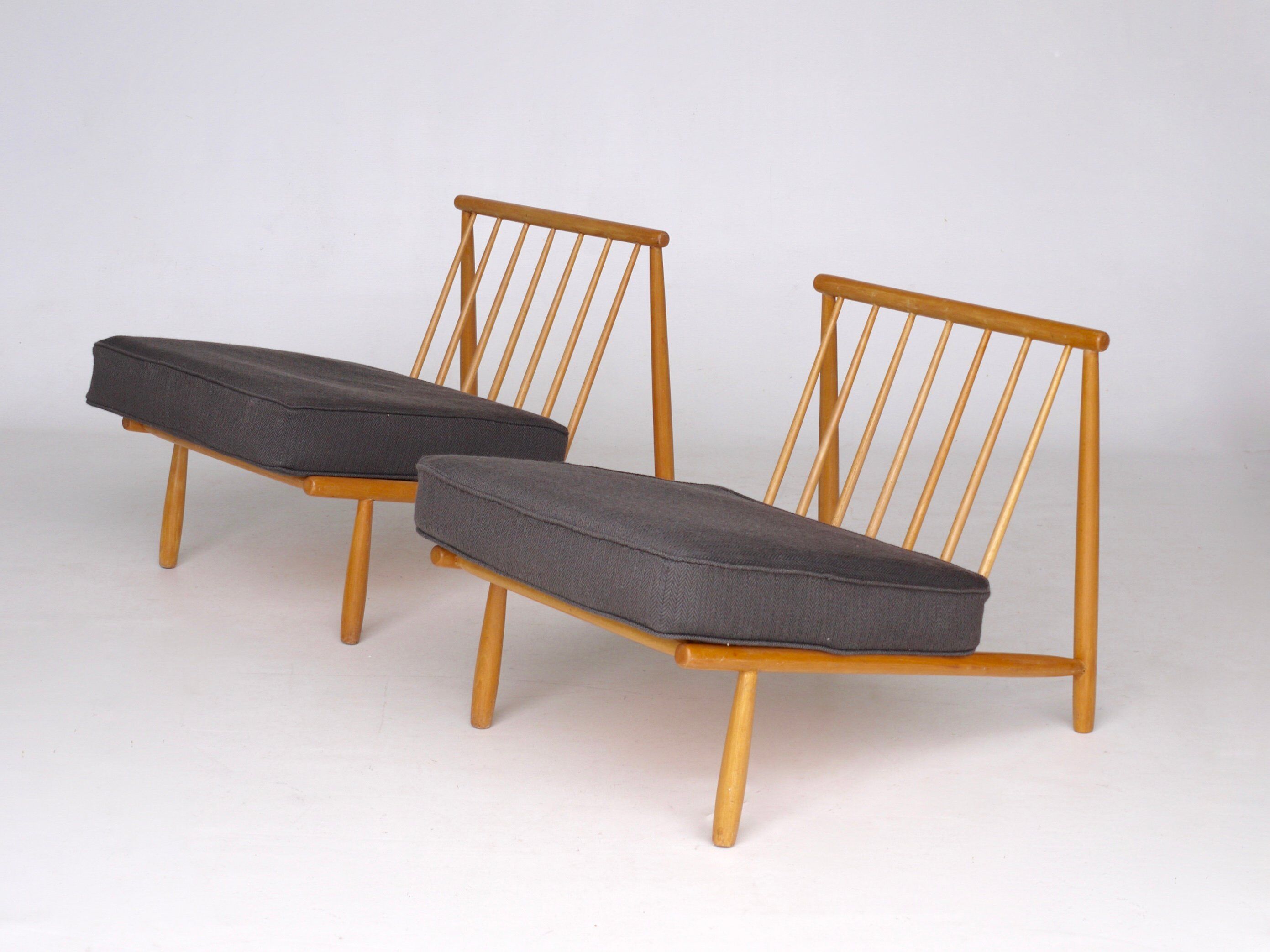 Mid-century domus lounge chairs by alf svensson for dux, 1950s, set of 2