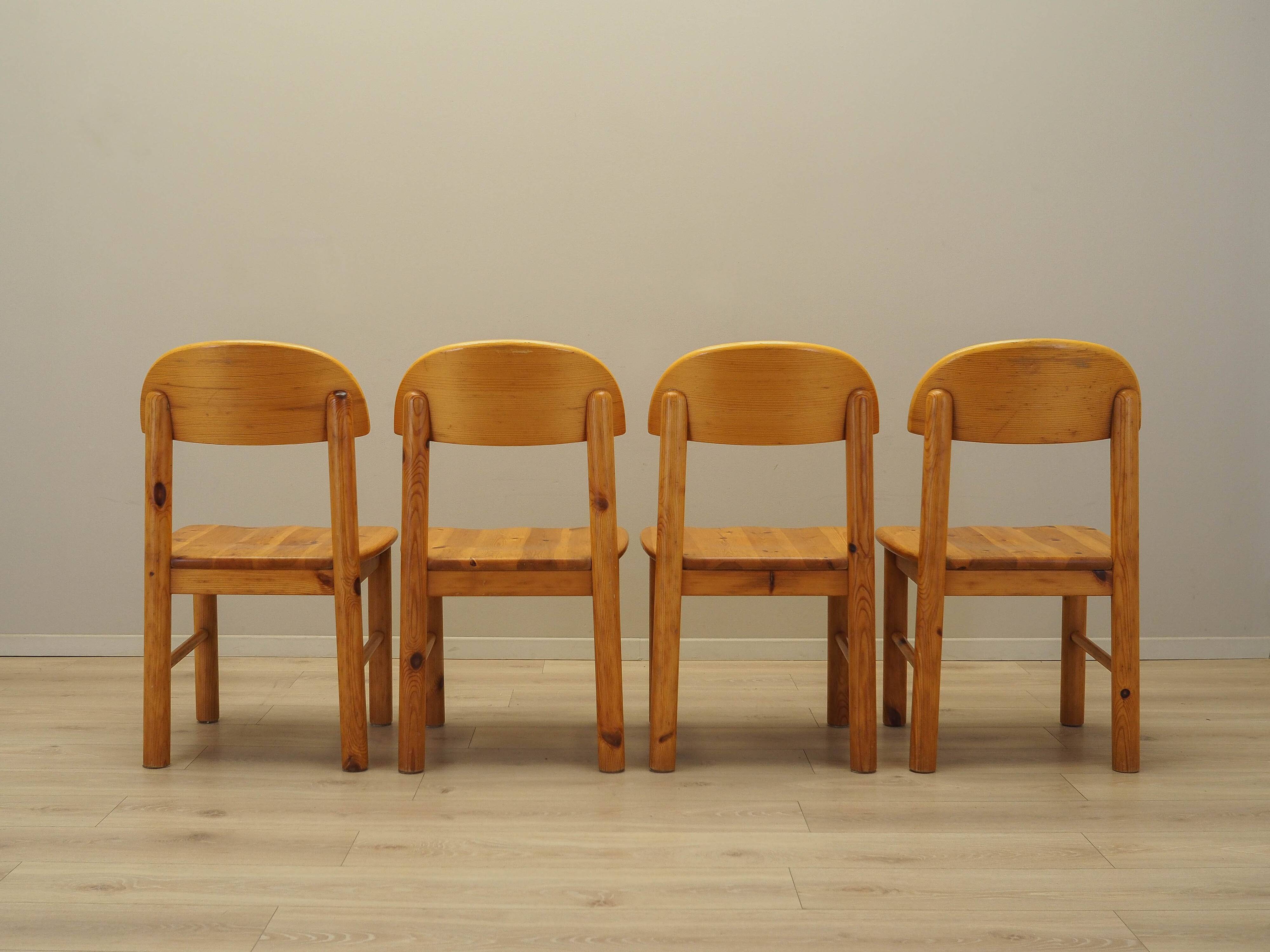 Set of four chairs, Scandinavian design, 1960s, designer: Rainer Daumiller,