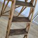Vintage wooden painter's stepladder - authentic patina