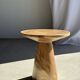 Natural solid suar side table (monoxyle) with a minimal conical base.