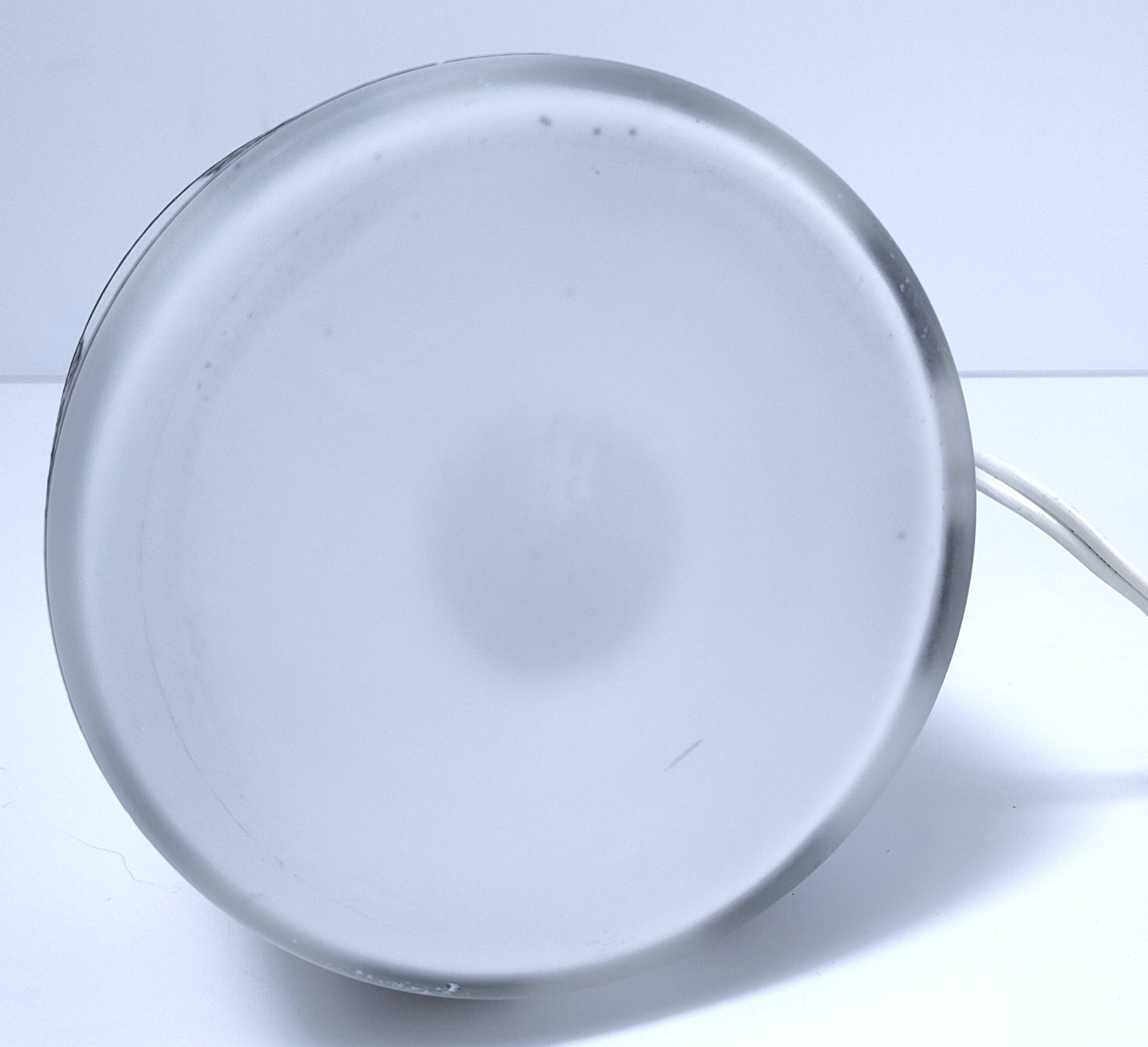 Opaline lamp base frieze stylized flowers 70s