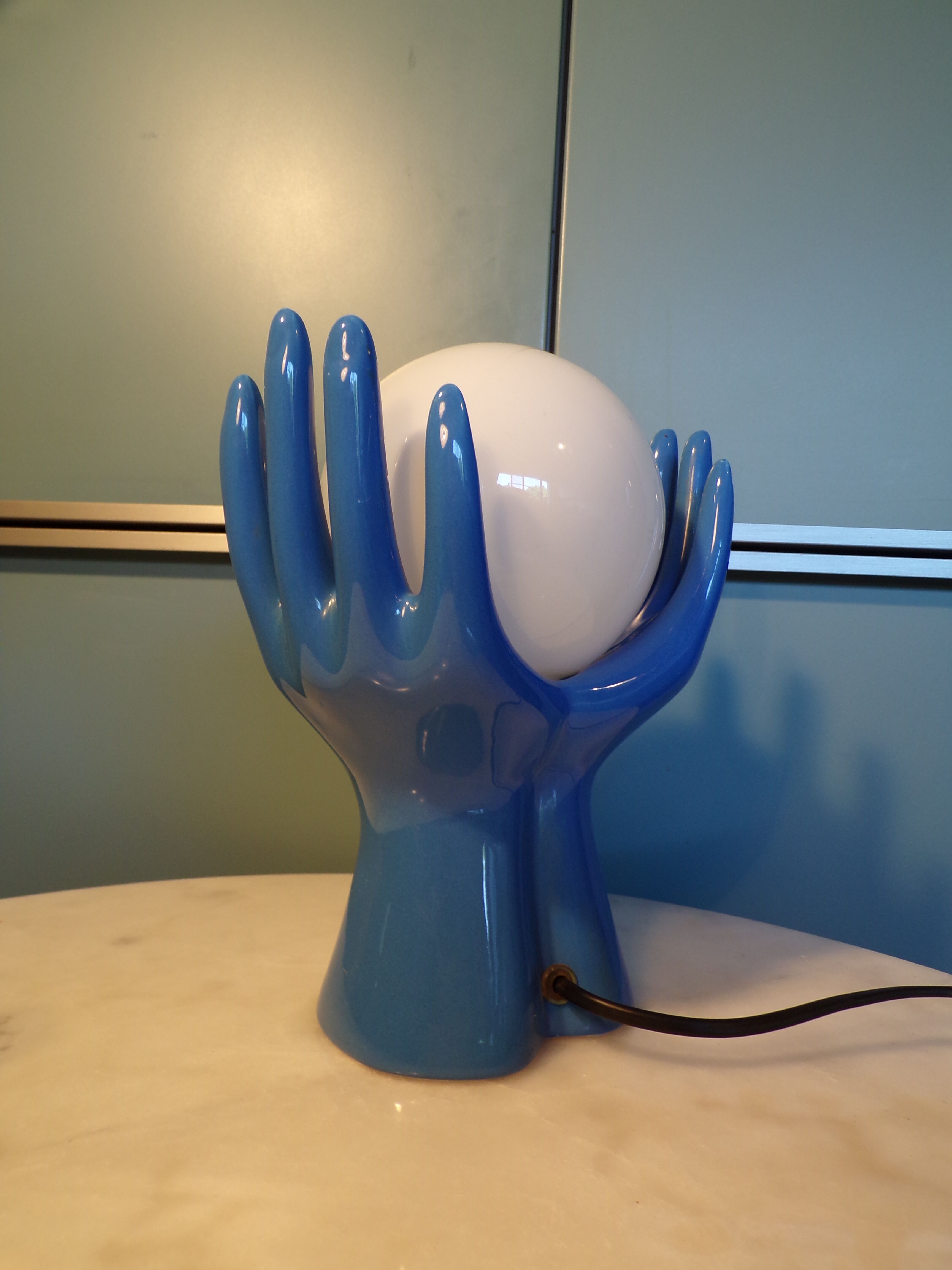 Ceramic hand lamp 1970-80