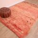 Peach Vintage Moroccan 175 x 246 cm, Berber Wool Rug Handmade, Boho Rug