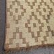Natte touareg vintage en cuir et roseau