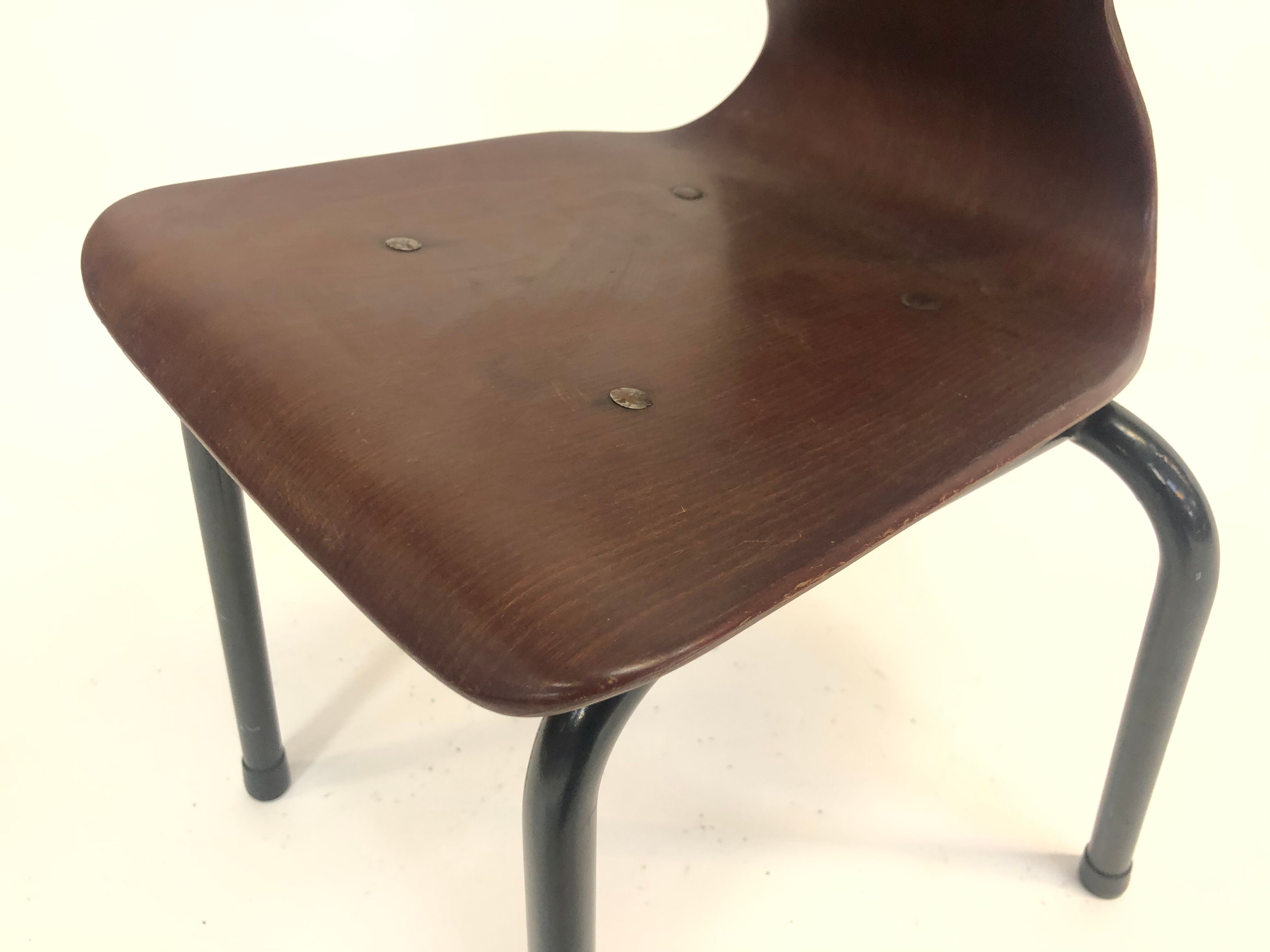 Galvanitas Pagholz vintage school chair