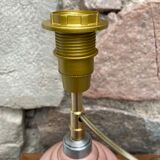 Foot of pink ceramic lamp 50s