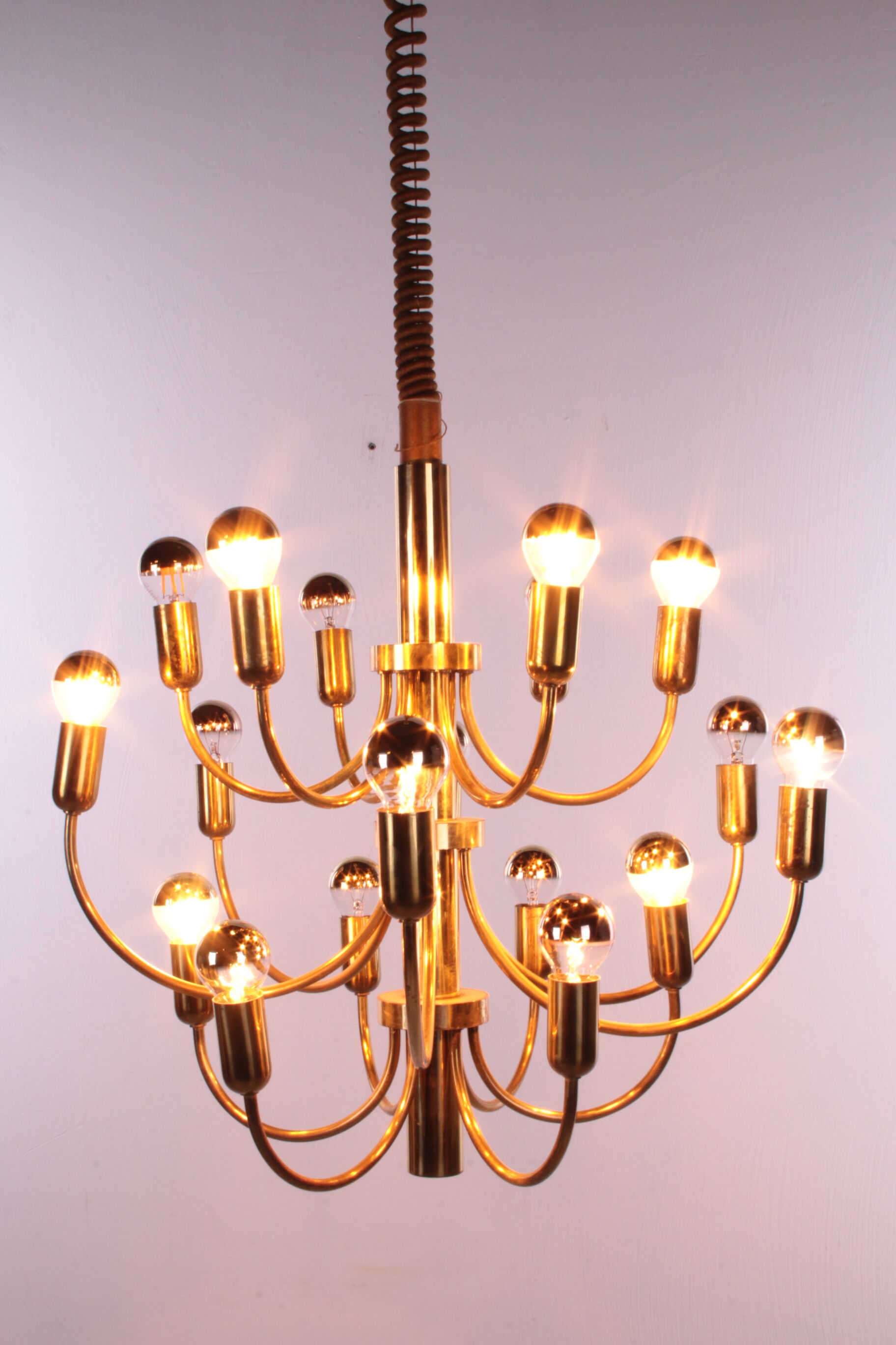 Sciolari Pendant lamp for Boulanger with 18 lights, 1960