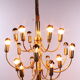 Sciolari Pendant lamp for Boulanger with 18 lights, 1960