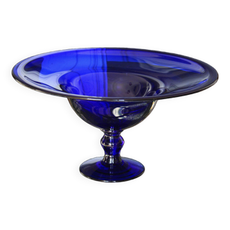 Grande coupe bleu cobalt