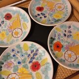 12 Valauris dessert plates