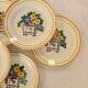 Set of 6 plates manufactured French HBCM