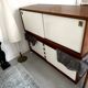 Two Scandinavian (Danish) teak sideboards with sliding doors.