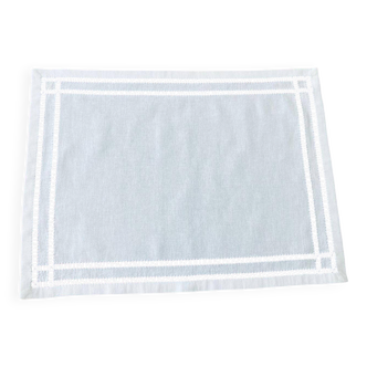 White linen table set - New artisanal craft