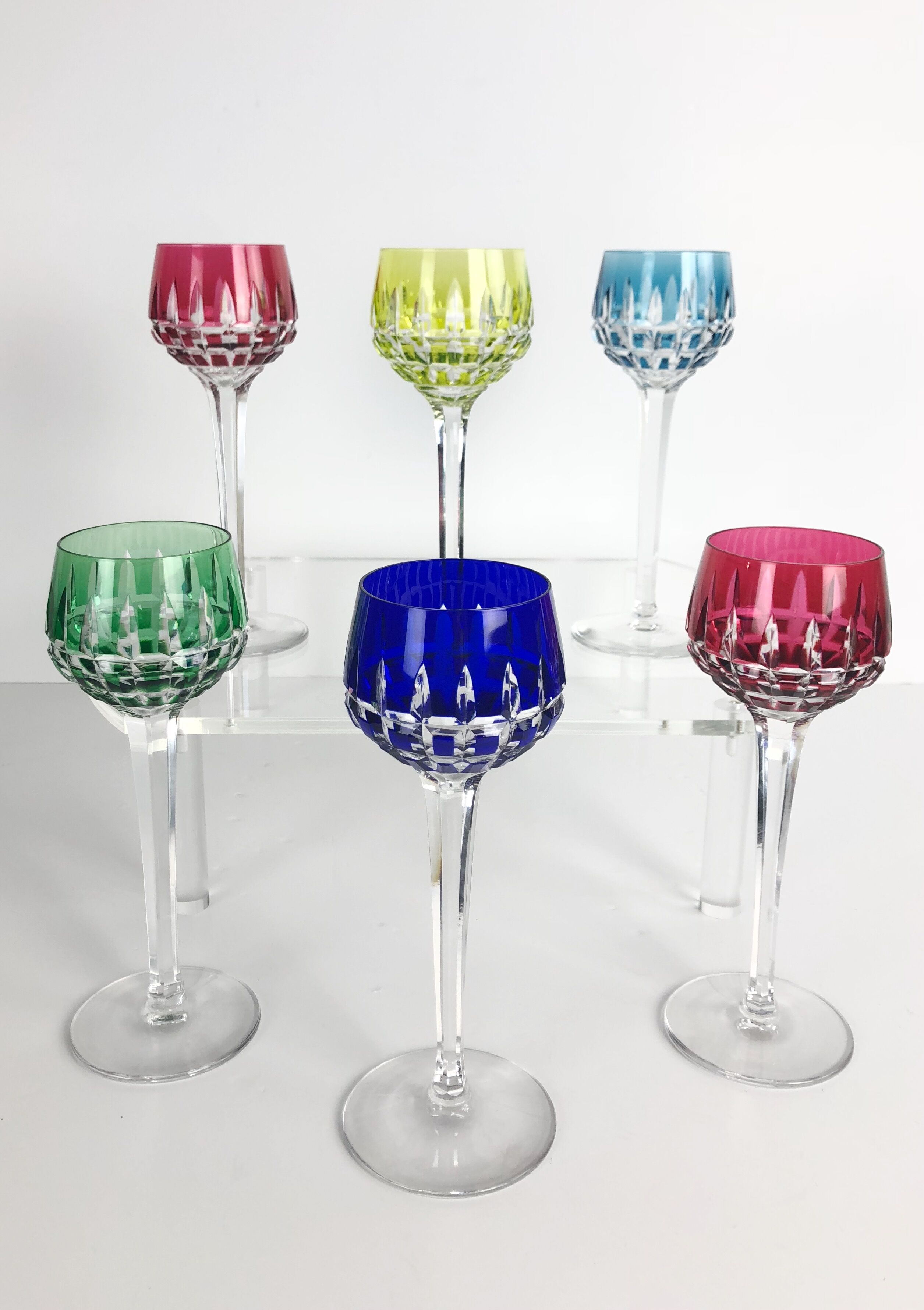 Set of 6 Saint Louis wine glasses