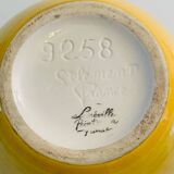 Lunéville earthenware "Egg" vase - "Cherry" Collection