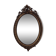 Mirror 19th wood and stuk golden oval 97x62cm