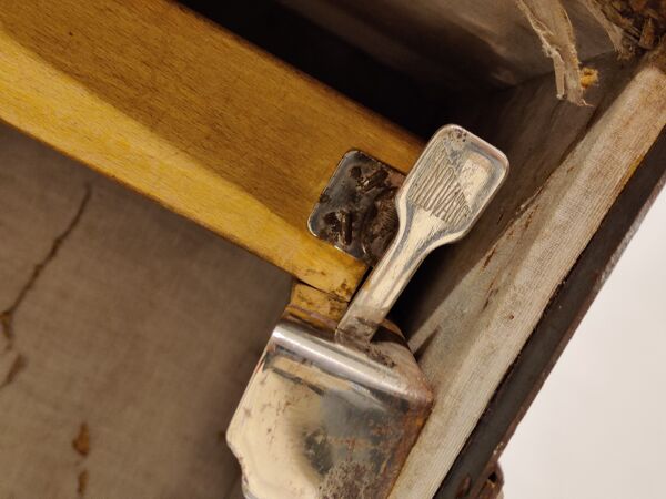 Ancienne malle de bateau à vapeur par l'innovation, années 1930