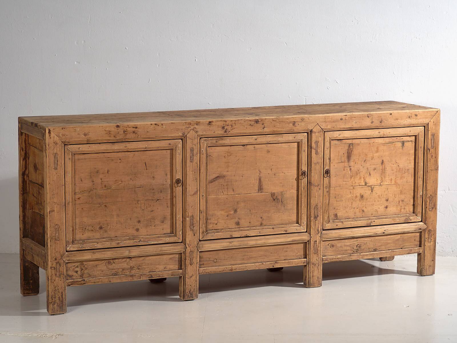 Antique Chinese three-door sideboard (circa 1900) #63