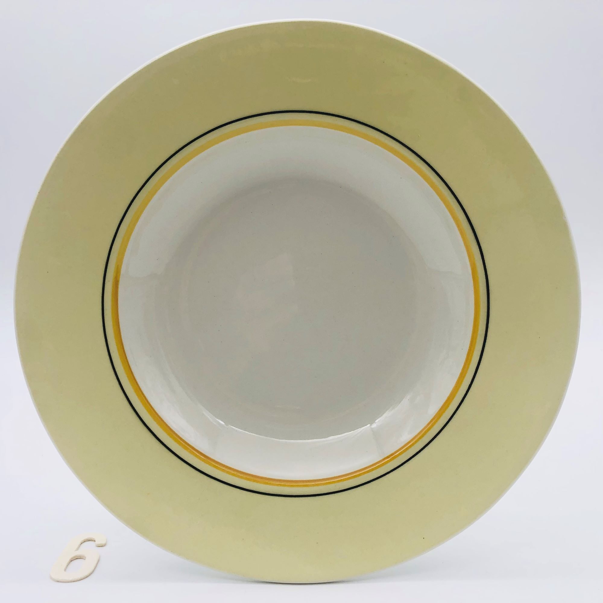 6 hollow plates "Gien", model Val d'Isère