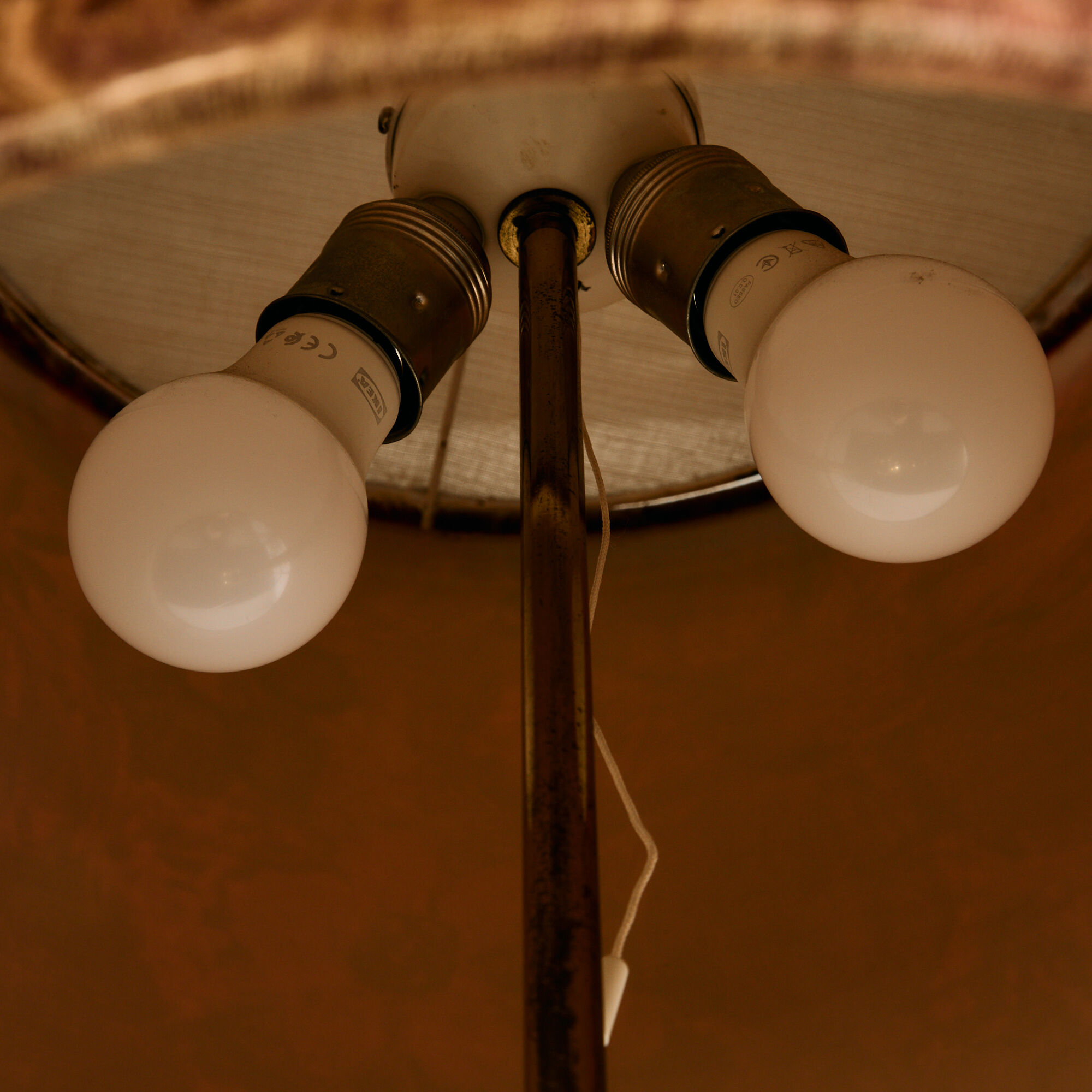 Brass table lamp