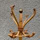 Parrot coat rack in vintage rattan 1970
