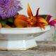 Octagonal porcelain compotier Limoges France