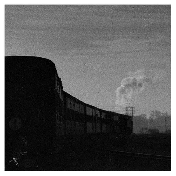 Rajasthan, photographie d'un train en contrejour
