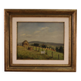 Small signed landscape painting from the 20th century