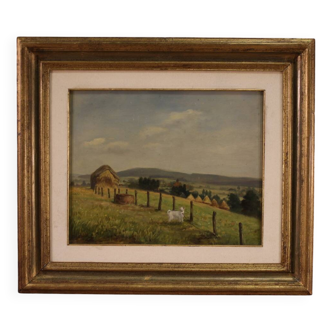Petit tableau de paysage signé du XXe siècle