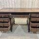 1930s English flat desk in oak