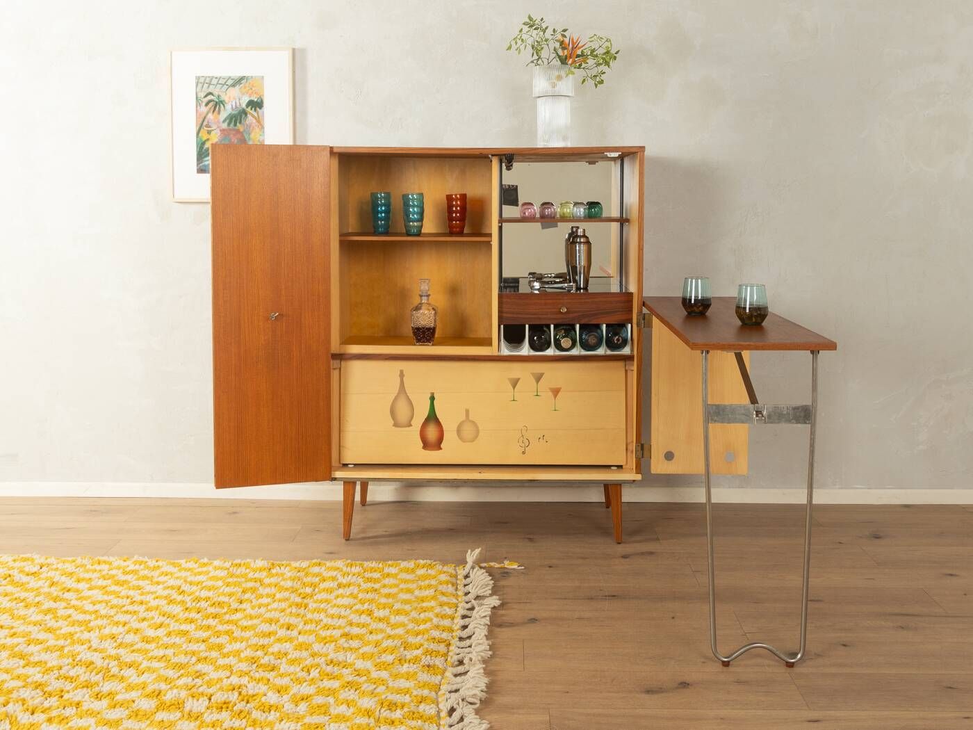 Meuble bar de style mid-century