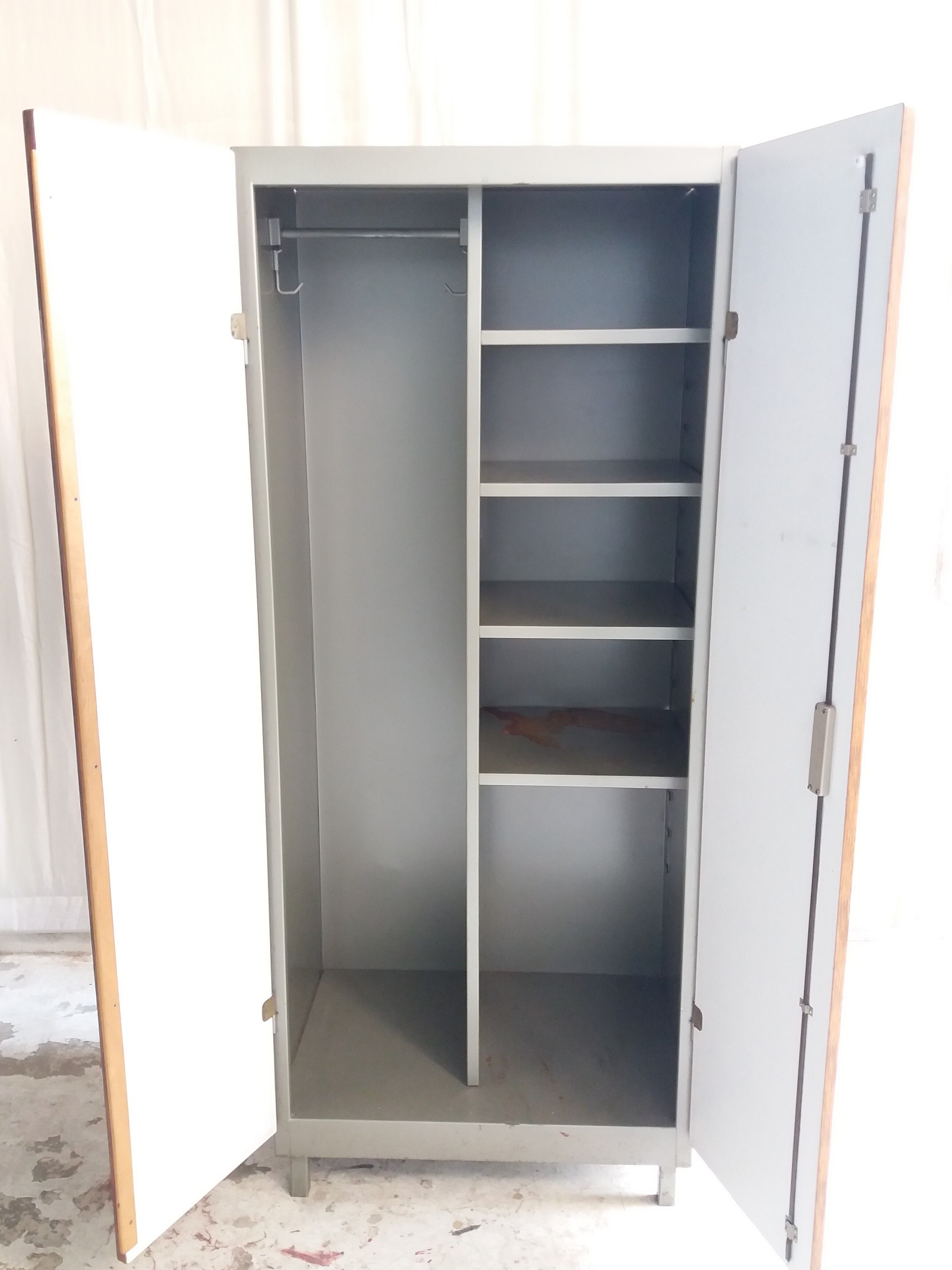 Vintage 2-door metal cabinet