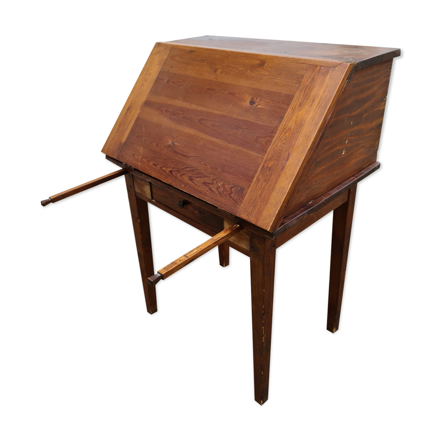 Secrétaire de pente ancien