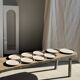 Lunéville table service Art Workshop 8 plates and 2 serving dishes