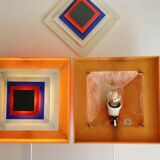 1 of 2 Bent Karlby Kvadrille wall table lamp for Lyfa, Denmark 1960s