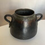 Pot cover vase face 1900 patina of origin